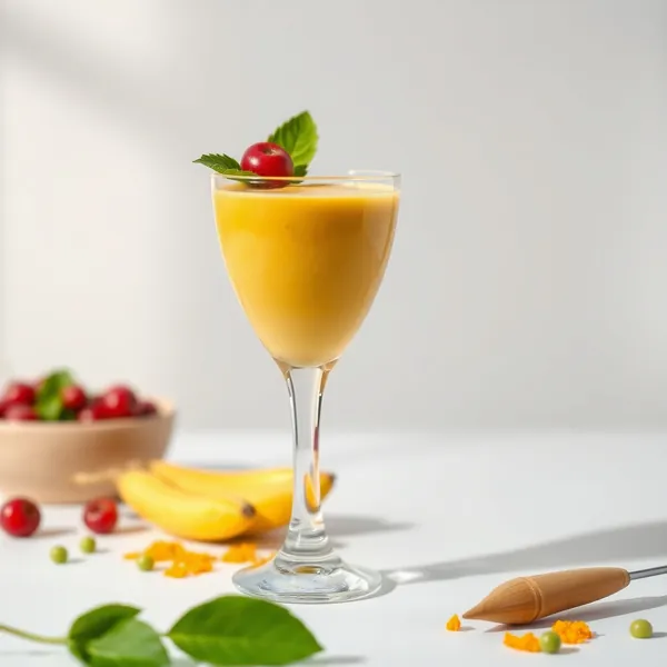 Smoothie Desintoxicante de Cúrcuma e Leite de Ervilha
