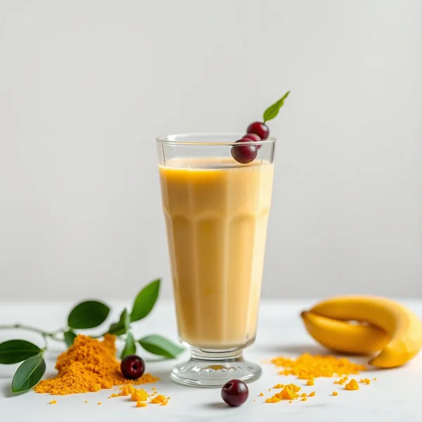 Smoothie Détox au Lait de Riz et Curcuma
