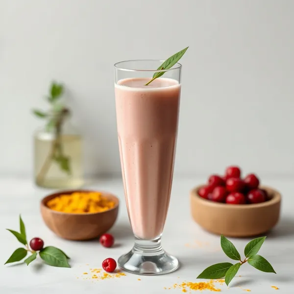 Smoothie Desintoxicante de Cúrcuma e Leite de Soja