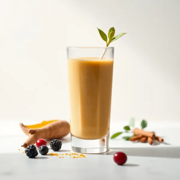 Smoothie Detox di Curcuma e Latte di Farro