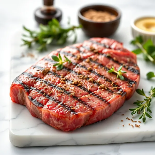 Grilled Elk Ribeye Steak