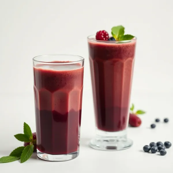 Smoothie Énergisant à l'Açaï et Café Froid