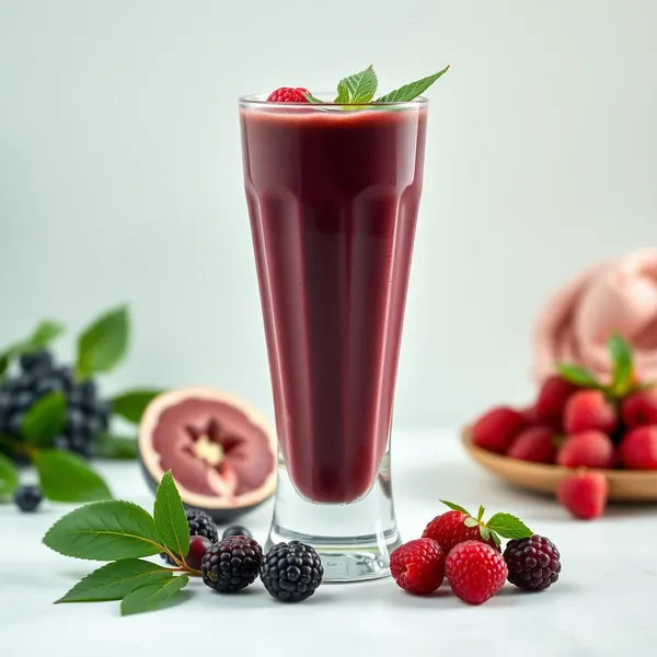 Smoothie Energizante de Açaí e Matcha