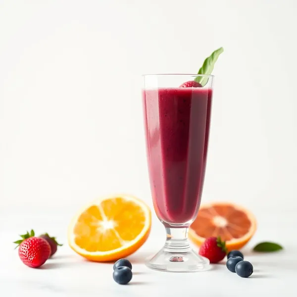 Smoothie Energizzante di Succo d'Arancia e Açaí
