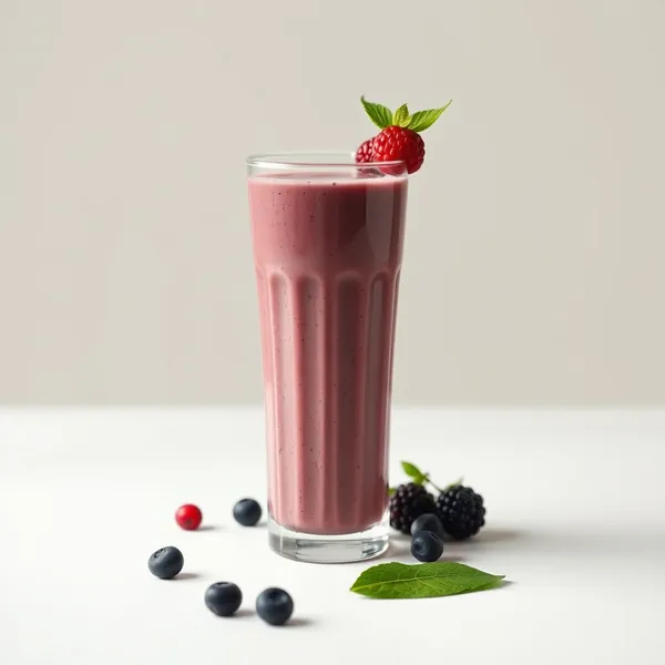 Energy Boosting Acai Pea Milk Smoothie
