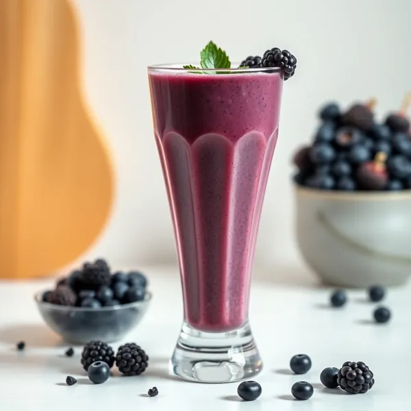 Smoothie Energizante de Açaí e Leite de Espelta