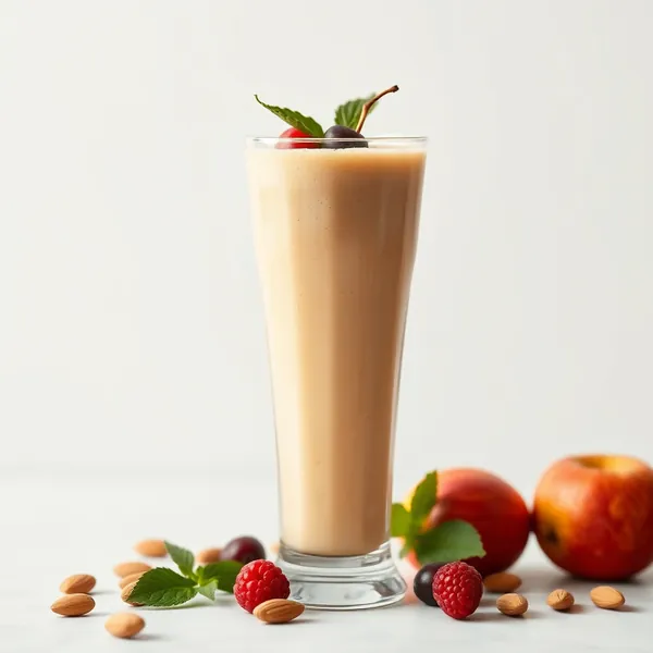 Energy Boosting Almond Butter Apple Juice Smoothie