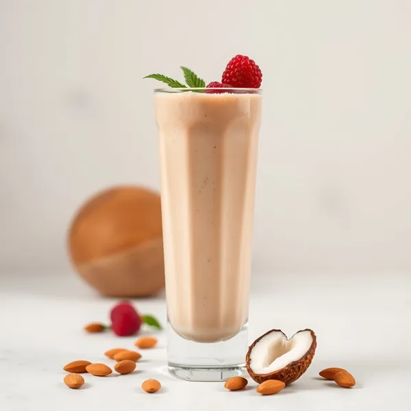 Energy-Boosting Almond Butter Coconut Water Smoothie