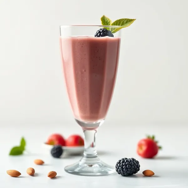 Energy Boosting Almond Butter Greek Yogurt Smoothie