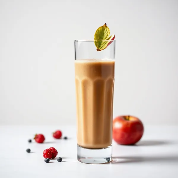 Energie Steigernder Apfel Eiskaffee Smoothie