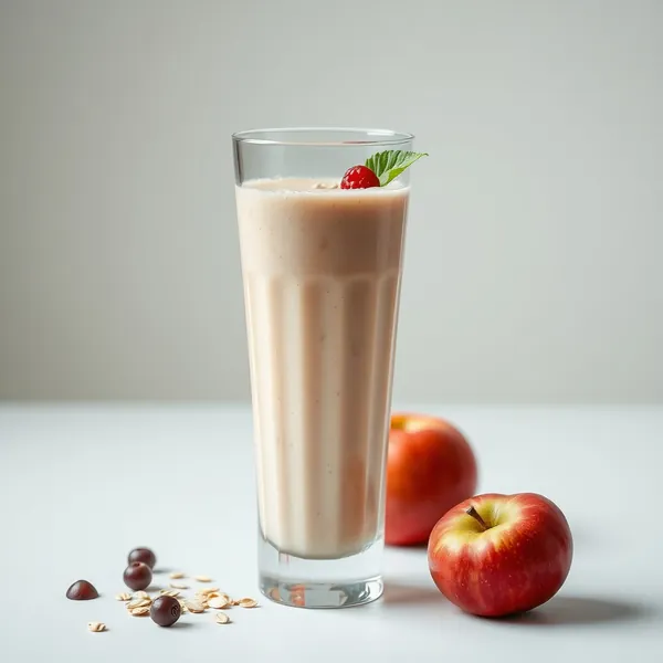 Smoothie Energizante de Maçã e Leite de Aveia
