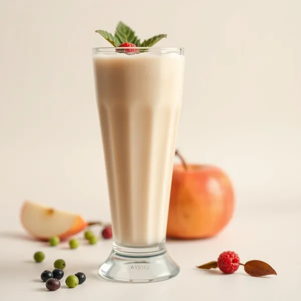 Energisierender Apfel-Erbsen-Milch-Smoothie