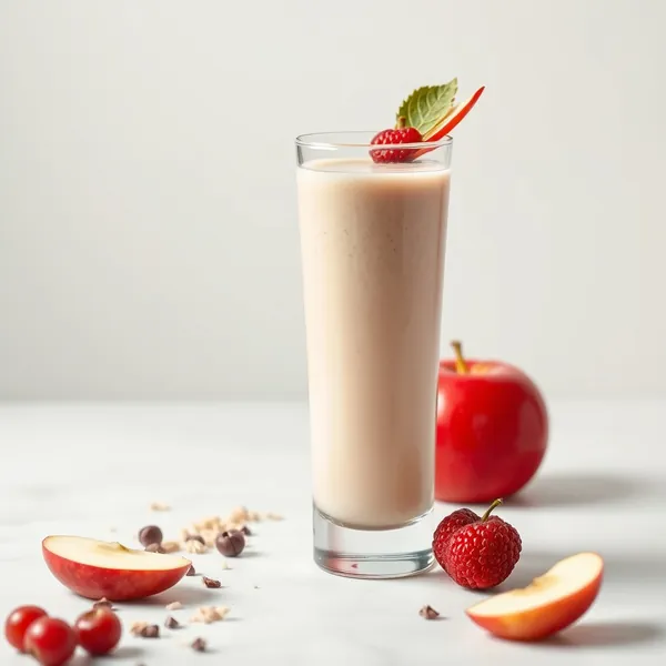 Energy Boosting Apple Rice Milk Smoothie