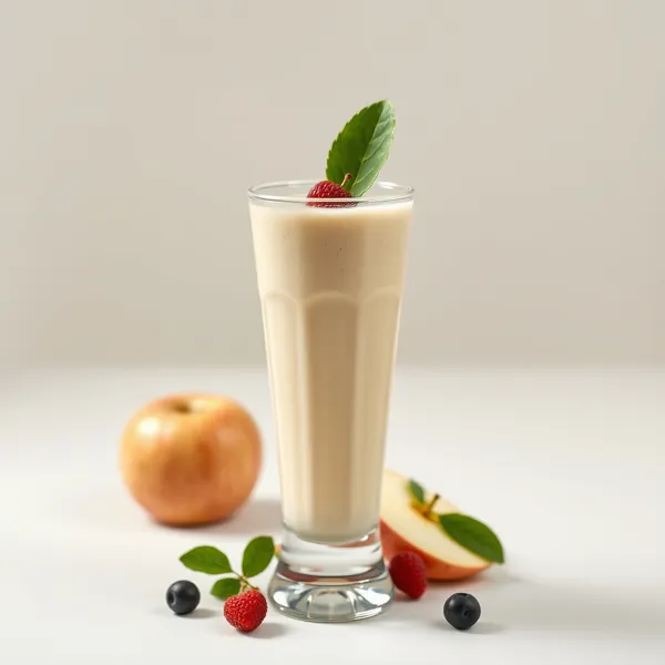 Energisierender Apfel-Soja-Milch-Smoothie