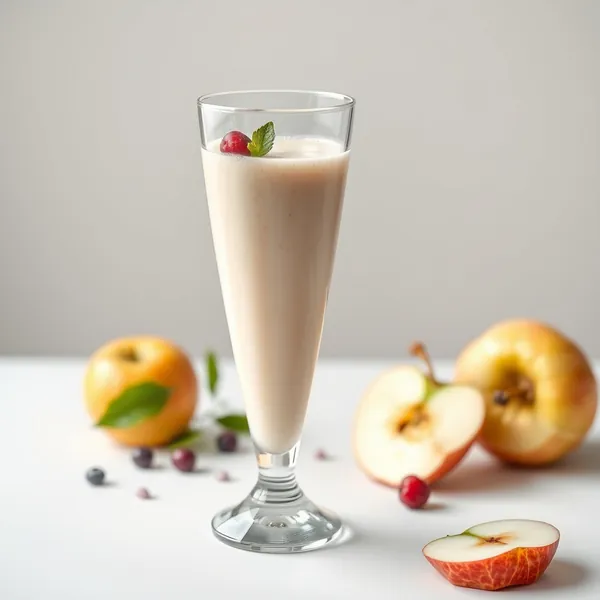 Energisierender Apfel- und Dinkelmilch-Smoothie