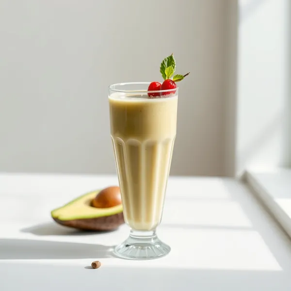 Energiefreundlicher Avocado-Kokoswasser-Smoothie
