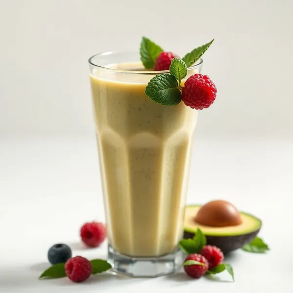 Energy Boosting Avocado Greek Yogurt Smoothie