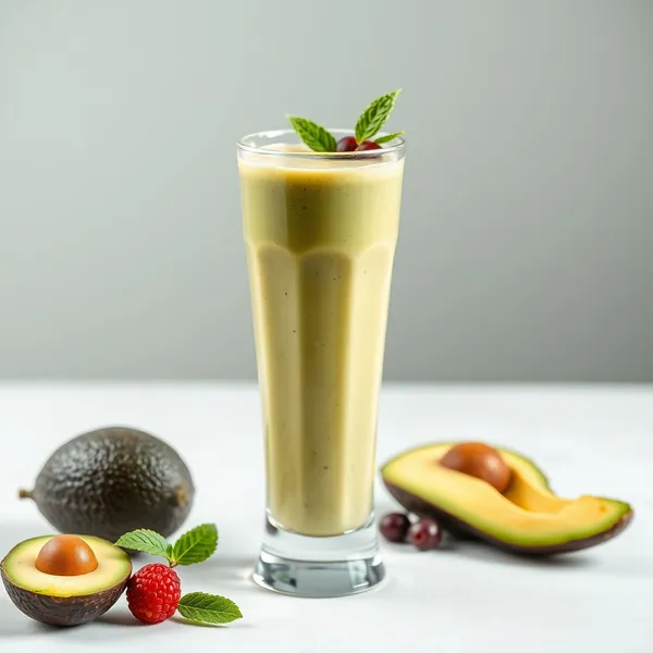 Smoothie Energizante de Abacate e Leite de Cânhamo