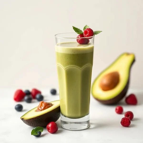 Energiefreundlicher Avocado-Matcha-Smoothie