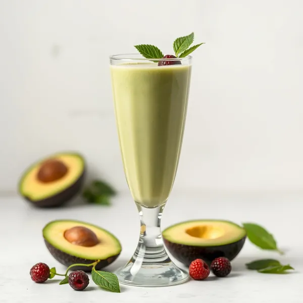 Smoothie Énergisant à l'Avocat et au Lait de Pois