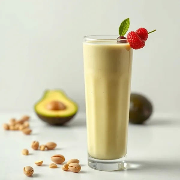 Smoothie Énergisant à l'Avocat et Pistache