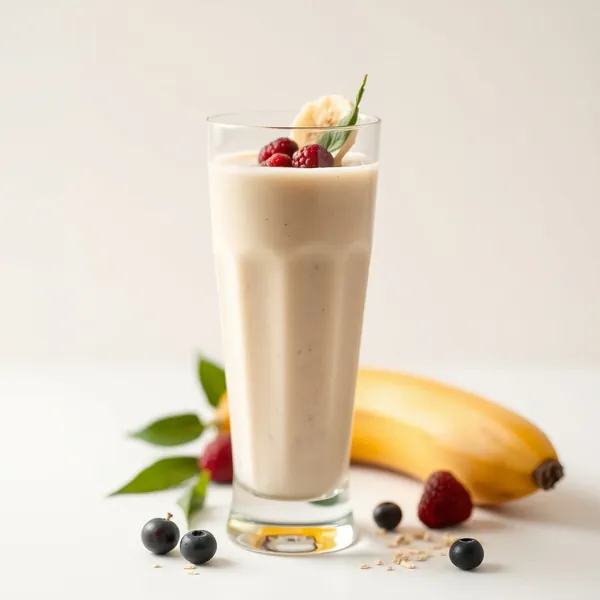 Batido Energizante de Banana e Leite de Aveia