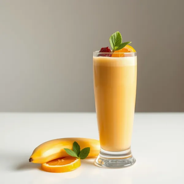 Smoothie Énergisant à la Banane et à l'Orange