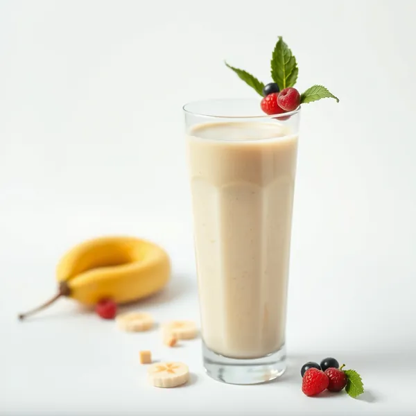 Batido Energizante de Banana e Leite de Ervilha