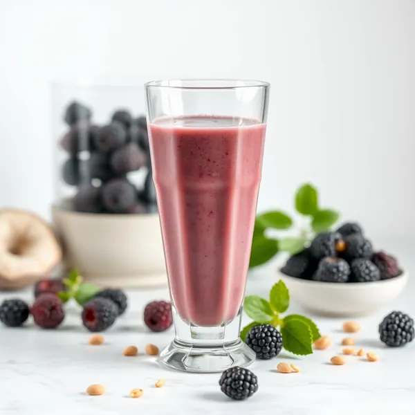 Energy-Boosting Blackberry Hazelnut Milk Smoothie