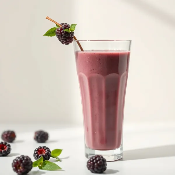 Batido Energizante de Kefir de Mora