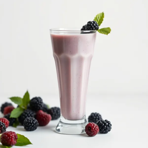 Energy-Boosting Blackberry Pea Milk Smoothie