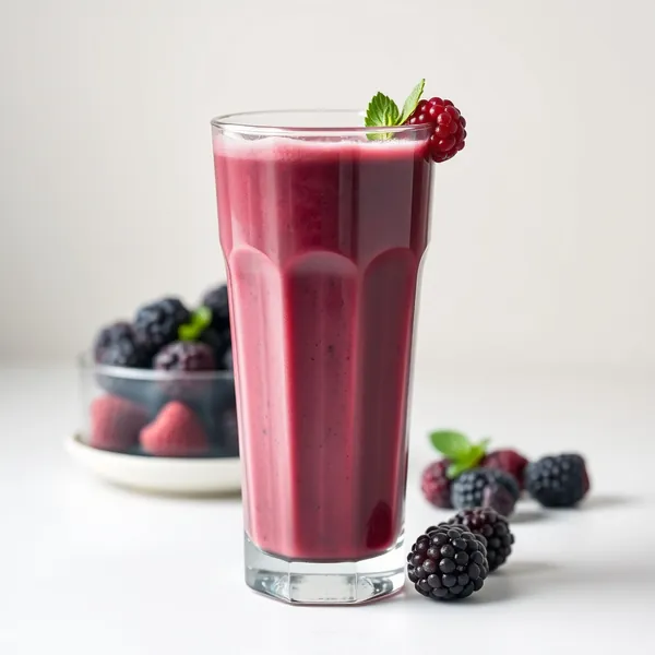 Energy Boosting Blackberry Protein Shake Smoothie