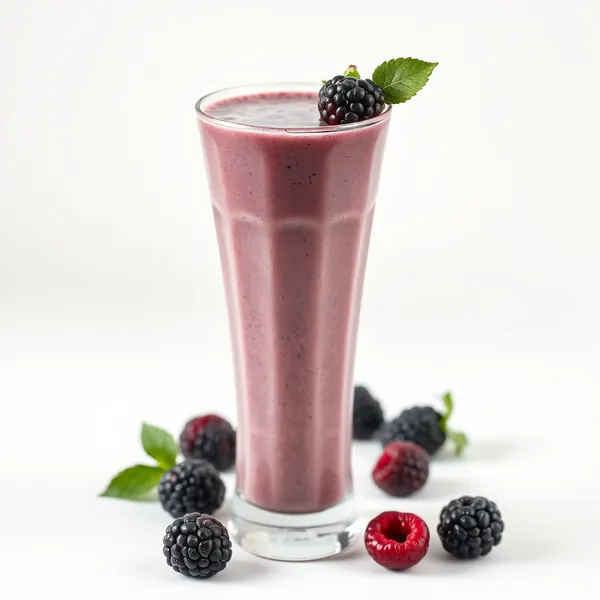 Energy Boosting Blackberry Soy Milk Smoothie