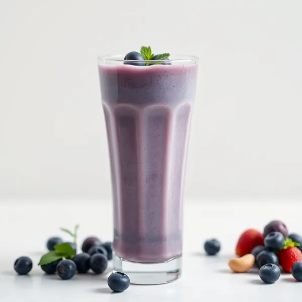 Frullato Energetico ai Mirtilli e Latte di Anacardo