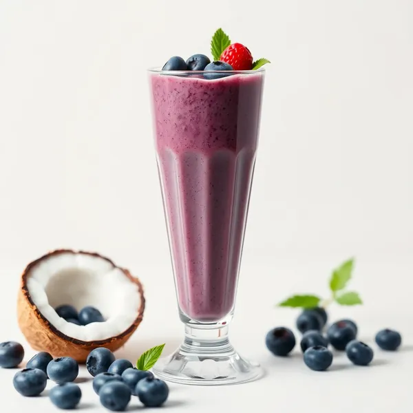 Energy-Boosting Blueberry Coconut Water Smoothie