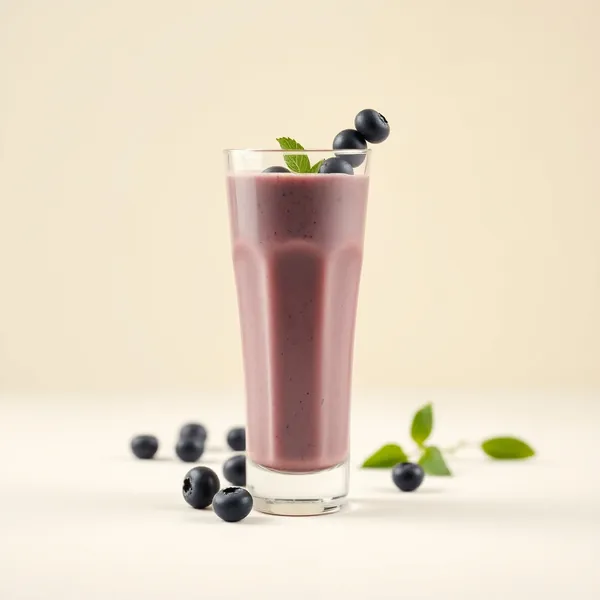 Energie-Steigernder Blaubeer-Haselnuss-Milch-Shake