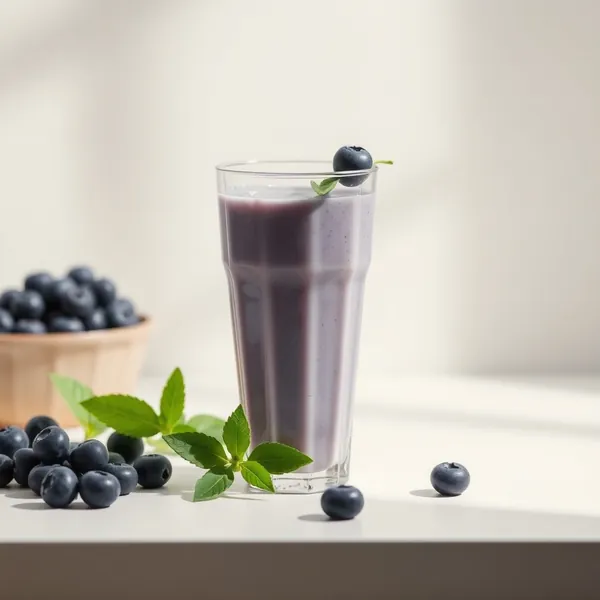 Energy-Boosting Blueberry Hemp Milk Smoothie