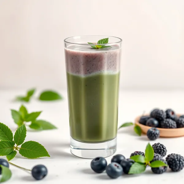 Smoothie Énergisant au Thé Matcha et aux Myrtilles