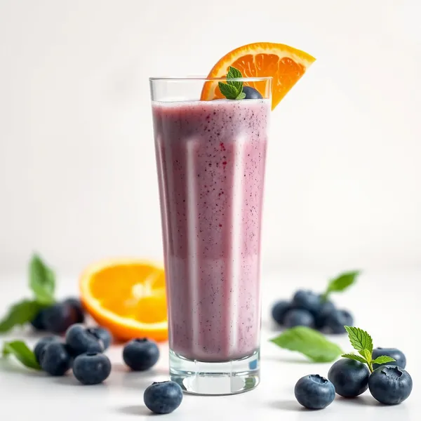 Energisierender Orange-Blaubeer-Smoothie