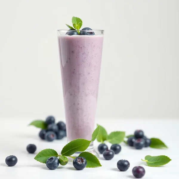 Energisierender Blaubeer-Erbsenmilch-Smoothie