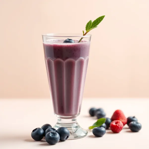 Energy Boosting Blueberry Protein Shake Smoothie