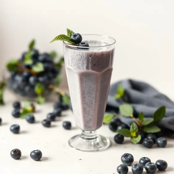 Energy Boosting Blueberry Spelt Milk Smoothie