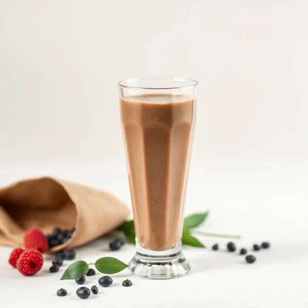 Energiefreundlicher Kakaopulver und Hanfmilch Smoothie