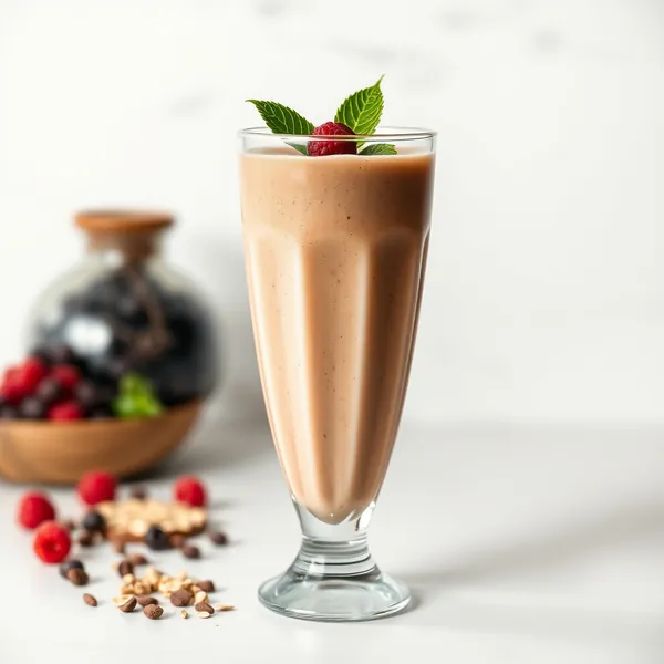 Energy Boosting Cacao Powder Oat Milk Smoothie