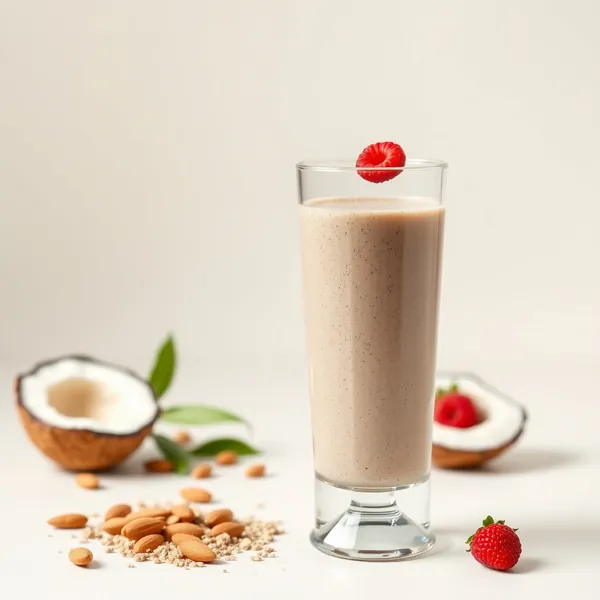 Energy Boosting Chia Seed Almond Coconut Milk Smoothie