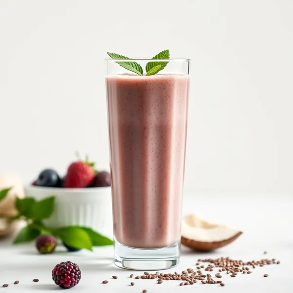 Energy-Boosting Chia Seed Coconut Water Smoothie