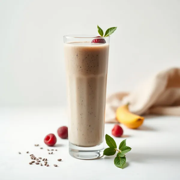 Smoothie Energizante de Chia e Leite de Cânhamo