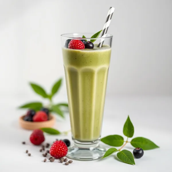 Smoothie Énergisant de Chia et Matcha