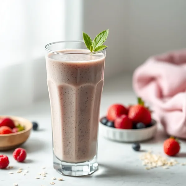 Energy-Boosting Chia Seed Oat Milk Smoothie