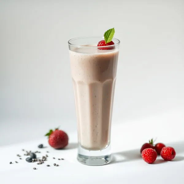 Smoothie Energizante de Chia e Leite de Arroz
